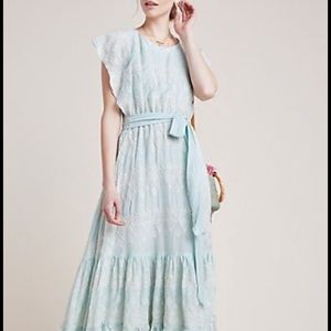 Anthropologie Sam Amia Blue Maxi Dress – XSP